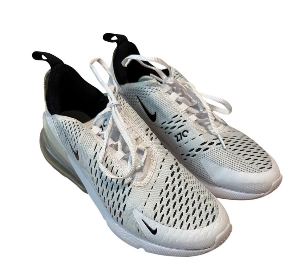 Nike Air Max 270 White Black Women's Size 9 (AH6789-100)